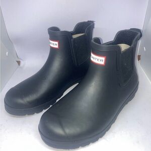 Hunter Classic Black Ankle Rain Boots